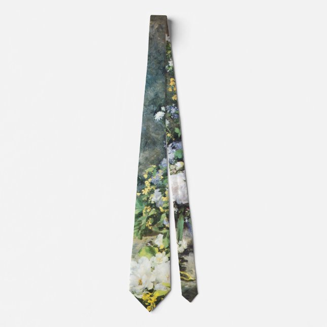 Vårbukett av Pierre Renoir, Vintage blommor Slips (Framsida)