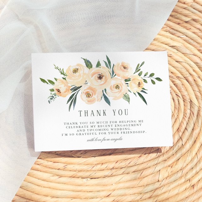 Vårbukett Bröllopsfest Tack Kort (Skapare uppladdad)