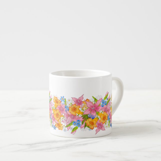 Vårbukett Espressomugg (Framsida höger)