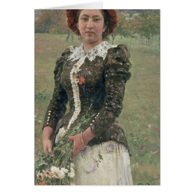 Vårbukett Hälsningskort (Framsidan)