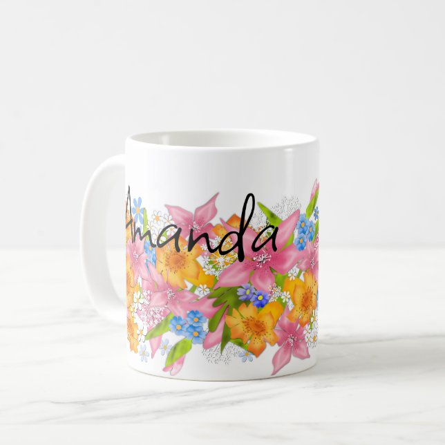 Vårbukett Kaffemugg (Framsida vänster)