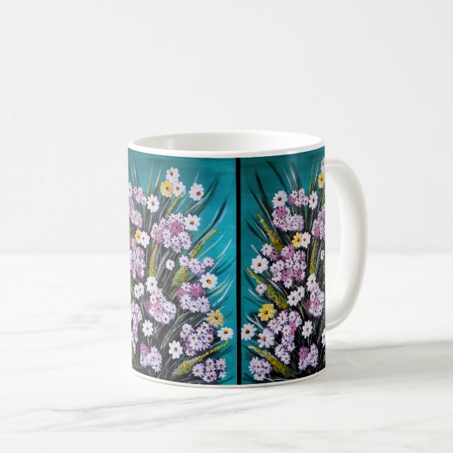 Vårbukettmålning av Alfred Fox Kaffemugg (Framsida höger)