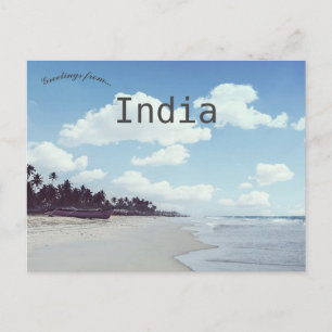 Varca Beach Goa India Vykort