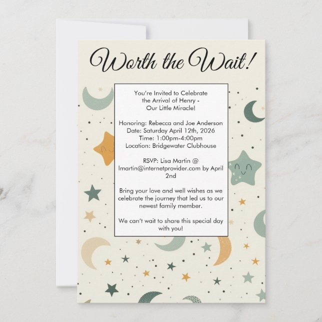 Värd att vänta-adoptionsprogrammet - inbjudan till (Framsida)