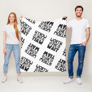 Värd att vänta fleecefilt