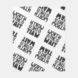 Värd att vänta fleecefilt