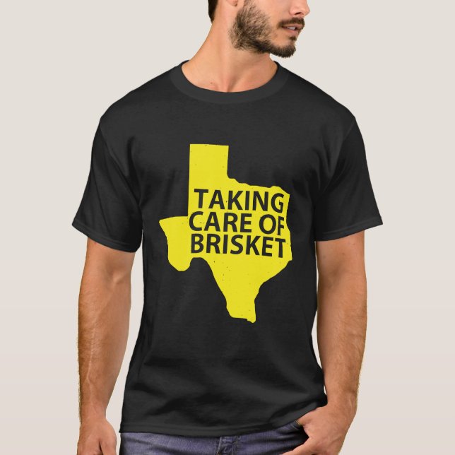 Vård av Brisket - Texas Smoked Brisket Pub T Shirt (Framsida)