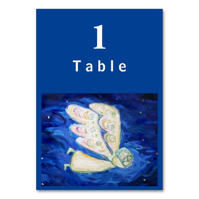 Vård av Soul Angel Anpassningsbar Bord-kort Bordsnummer (Framsidan)