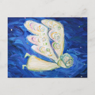 Vård av Soul Angel Art Painting-vykort Vykort
