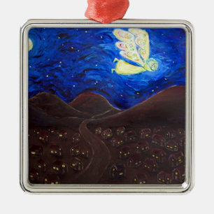Vård av Soul Angel Helgdag Gift Ornaments Julgransprydnad Metall