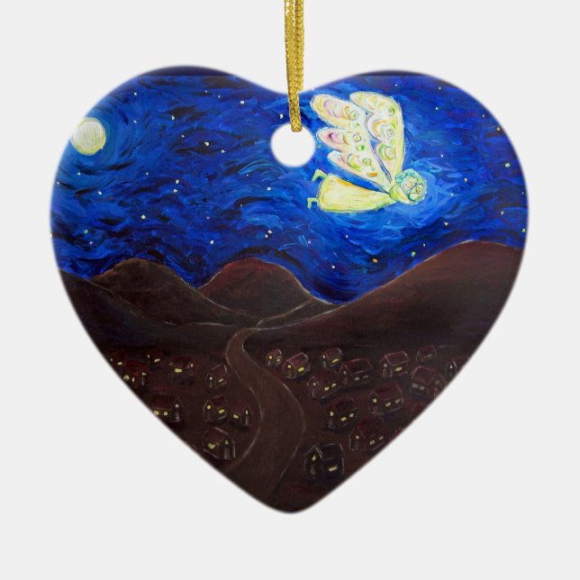 Vård av Soul Angel med Baby Art Gift Ornament (Framsidan)