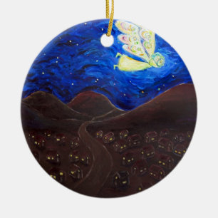 Vård av Soul Angel med Baby Gift Ornaments Julgransprydnad Keramik