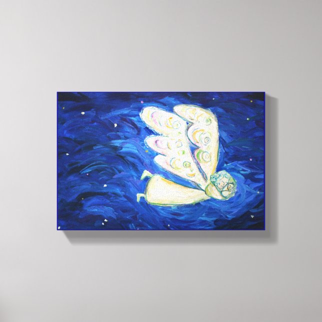 Vård av Soul Angel Painting Canvas (8 x 12 tum) (Framsida)