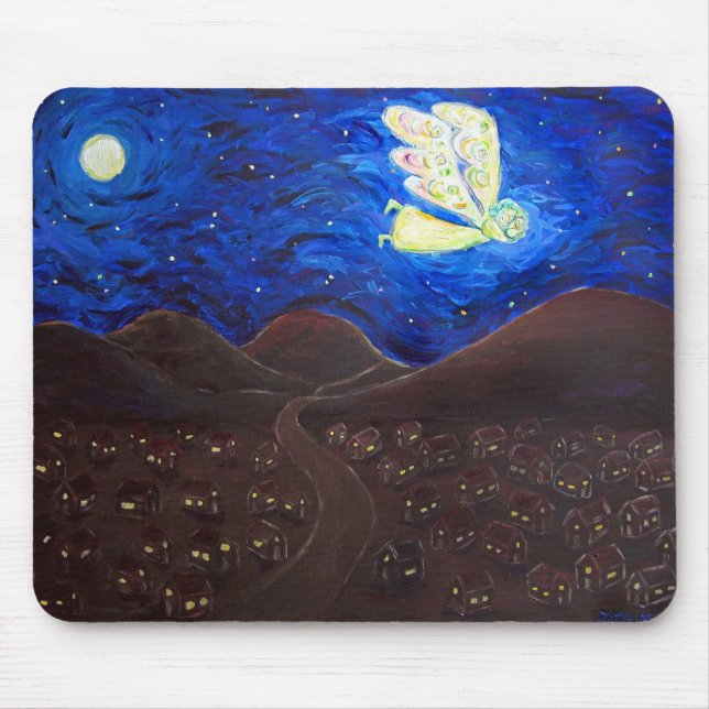 Vård av Soul Guardian Angel Art Mousepad Musmatta (Framsidan)