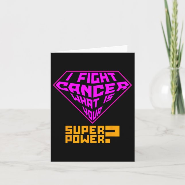 Vård för cancermedvetenhet - jag bekämpar cancer,  kort (Framsida)