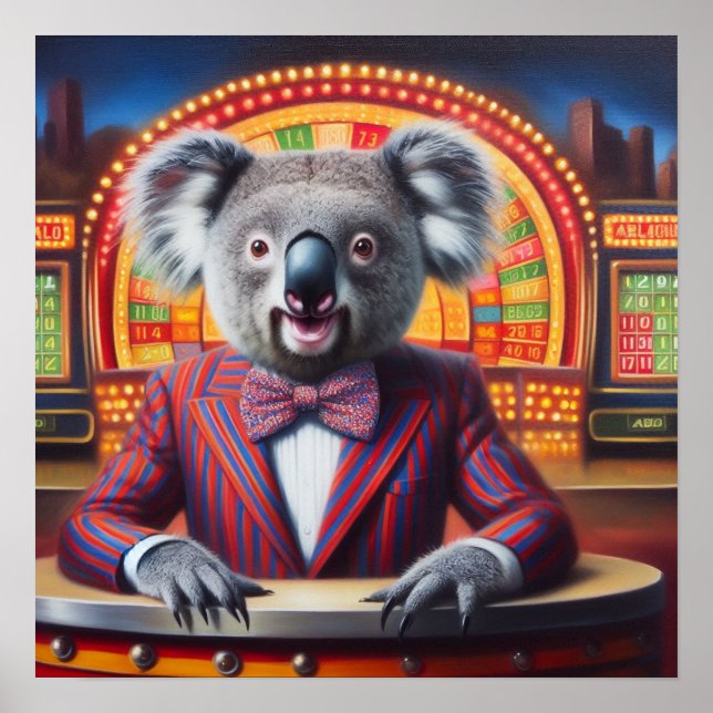 Värd för spel i Koala Poster (Framsidan)