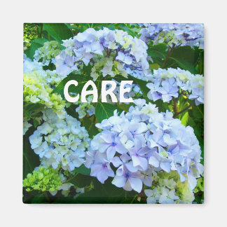 VÅRD magneter blå Hortensia Blommor Trädgård
