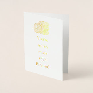 Värd mer än Bitcoin! Födelsedags kort Krypto