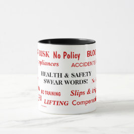 Vård- och säkerhet svära den roliga ord Annoyingly Mugg