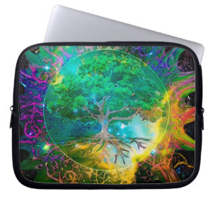 Vård- och vitalitetlivets träd laptop sleeve