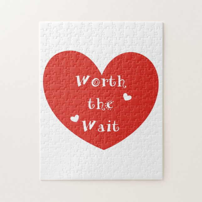 Värd väntan - adoption - nyfödd bebis pussel (Vertikal)