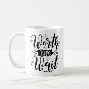 Värd väntedräkten, värd väntetiden kaffemugg