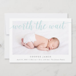 Värd väntefödelsemeddelandet meddelande