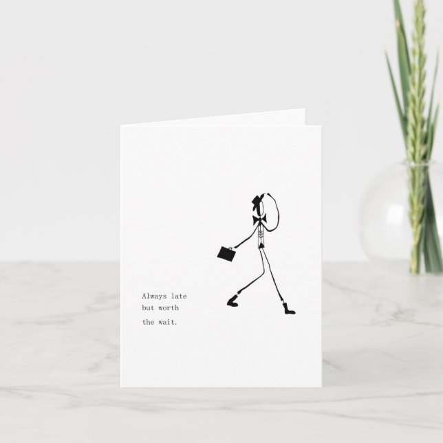 Värd väntekortet kort (Framsida)