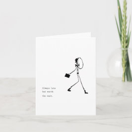 Värd väntekortet kort