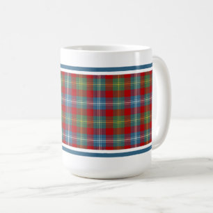 Vårda den forntida tartanen för klan kaffemugg