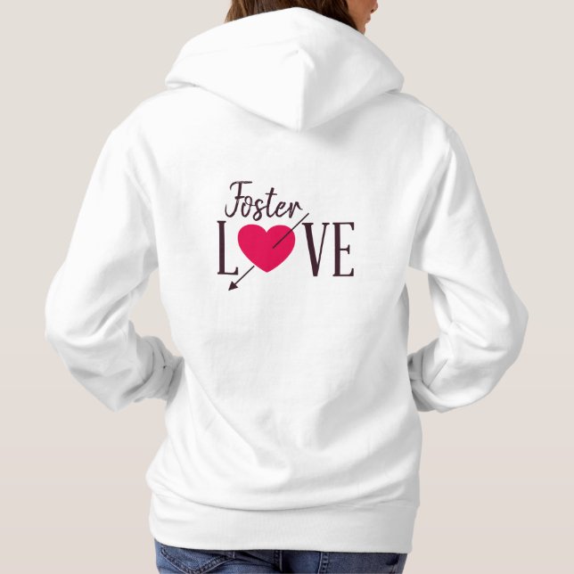 Vårda kärlek - fosterhem - föräldergåvan t-shirt (Baksida)