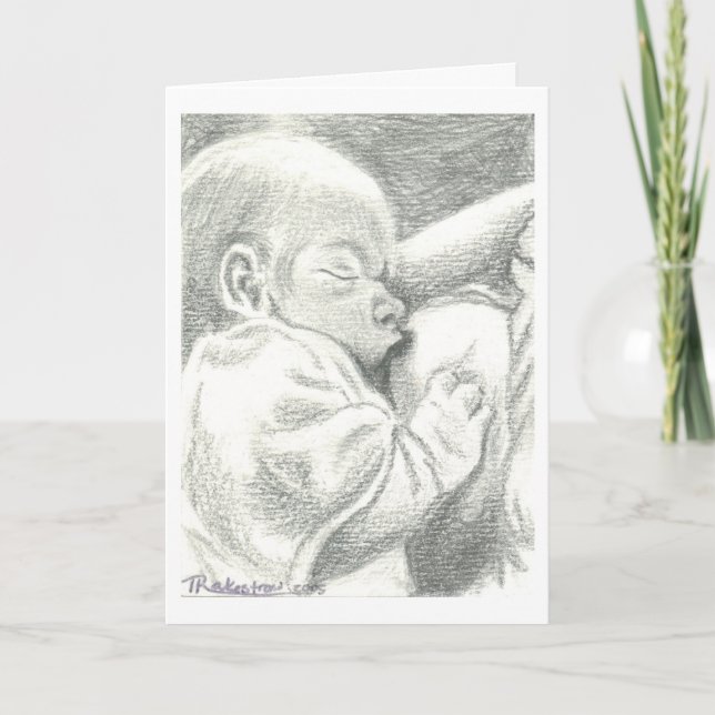 Vårda nyfött födelsemeddelande meddelande (Framsida)