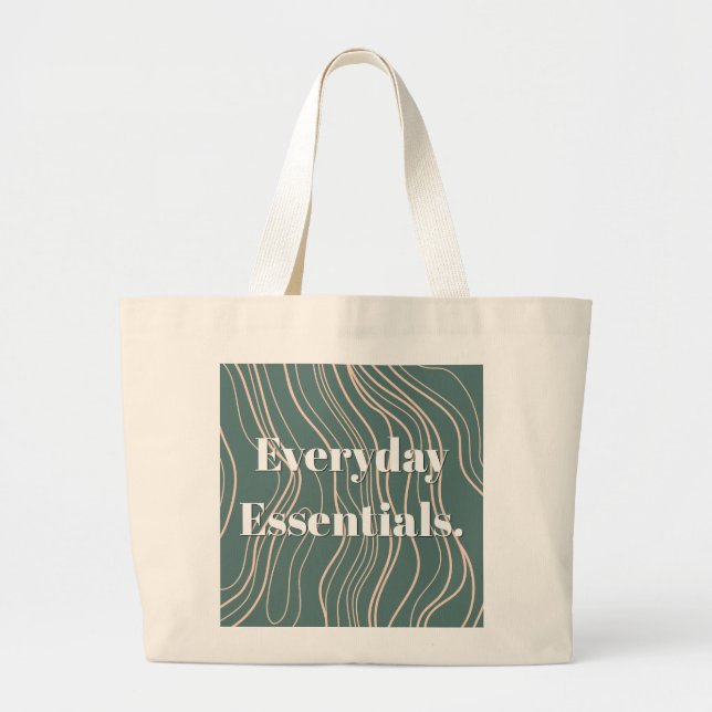 'Vardaglig Essentials' Modern Minimalist Jumbo Tygkasse (Framsidan)