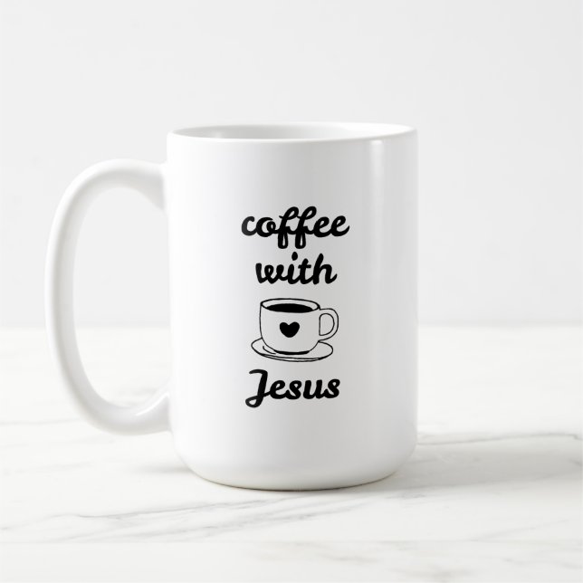 Vardaglig kristen tro kaffefantast med Jesus Kaffemugg (Vänster)
