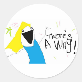 Vardagliga påminnelser, uppmuntran, vinn, du kan g runt klistermärke