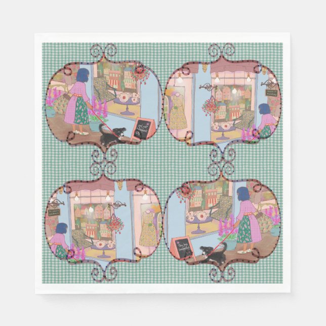 Vardags- och festservett pappersservett (Framsidan)