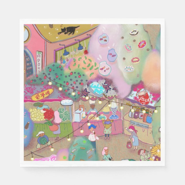 Vardags- och festservett pappersservett (Framsidan)