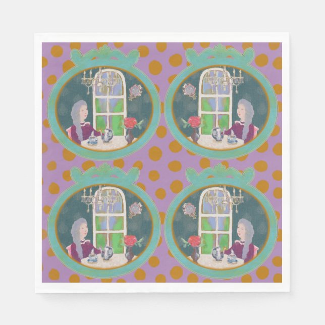 Vardags- och festservett pappersservett (Framsidan)