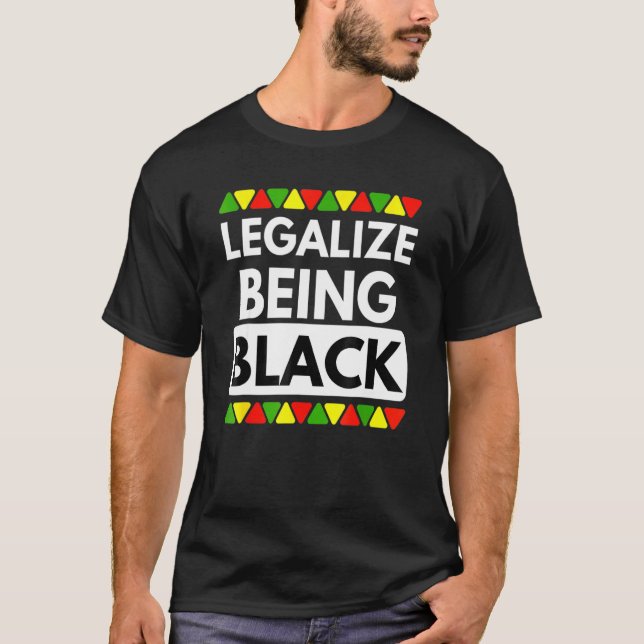  vardagshistorik för svart vardag i Afrika P T Shirt (Framsida)