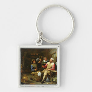 Vardagsrumpuben, 1657 fyrkantig silverfärgad nyckelring