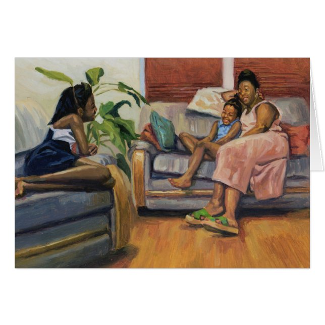 Vardagsrumvardagsrum 2000 hälsningskort (Framsidan Horizontal)