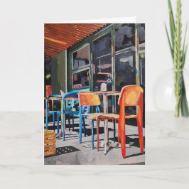 Vardagsvik kort med orange stol