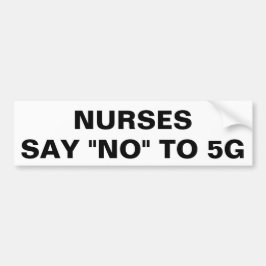 Vårdar något att säga inte till 5G Bildekal