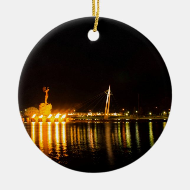 Vårdare av slättarna julgransprydnad keramik (Framsidan)