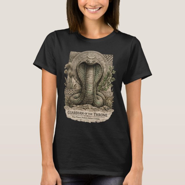 Vårdare av tronen | Uraeus Kobra  T Shirt (Framsida)