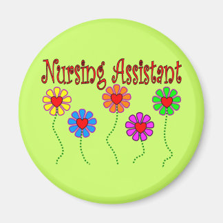 Vårdassistentgåvor - Blommigtens utformning Magnet
