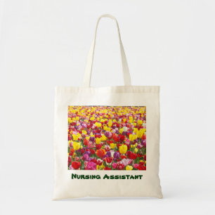 Vårdbiträde Totebags gåvor Tulpaner Blommor Tygkasse