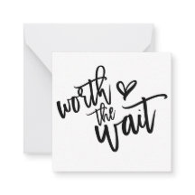 Värde att vänta Bröllop spara datum