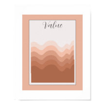 Värde Element av konstaffisch Rosa Vit Boho Klassr