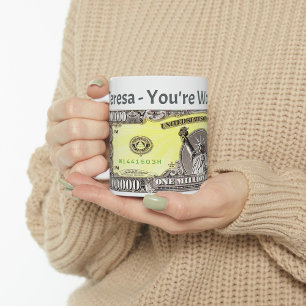 Värde en miljon dollar Kaffe Mugg Kopp